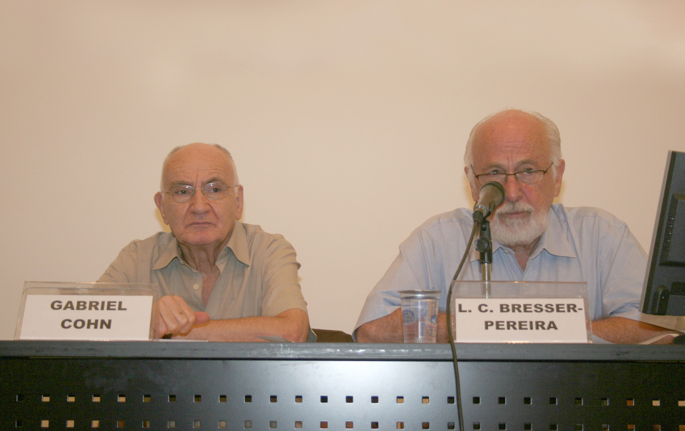 Gabriel Cohn e Luiz Carlos Bresser-Pereira