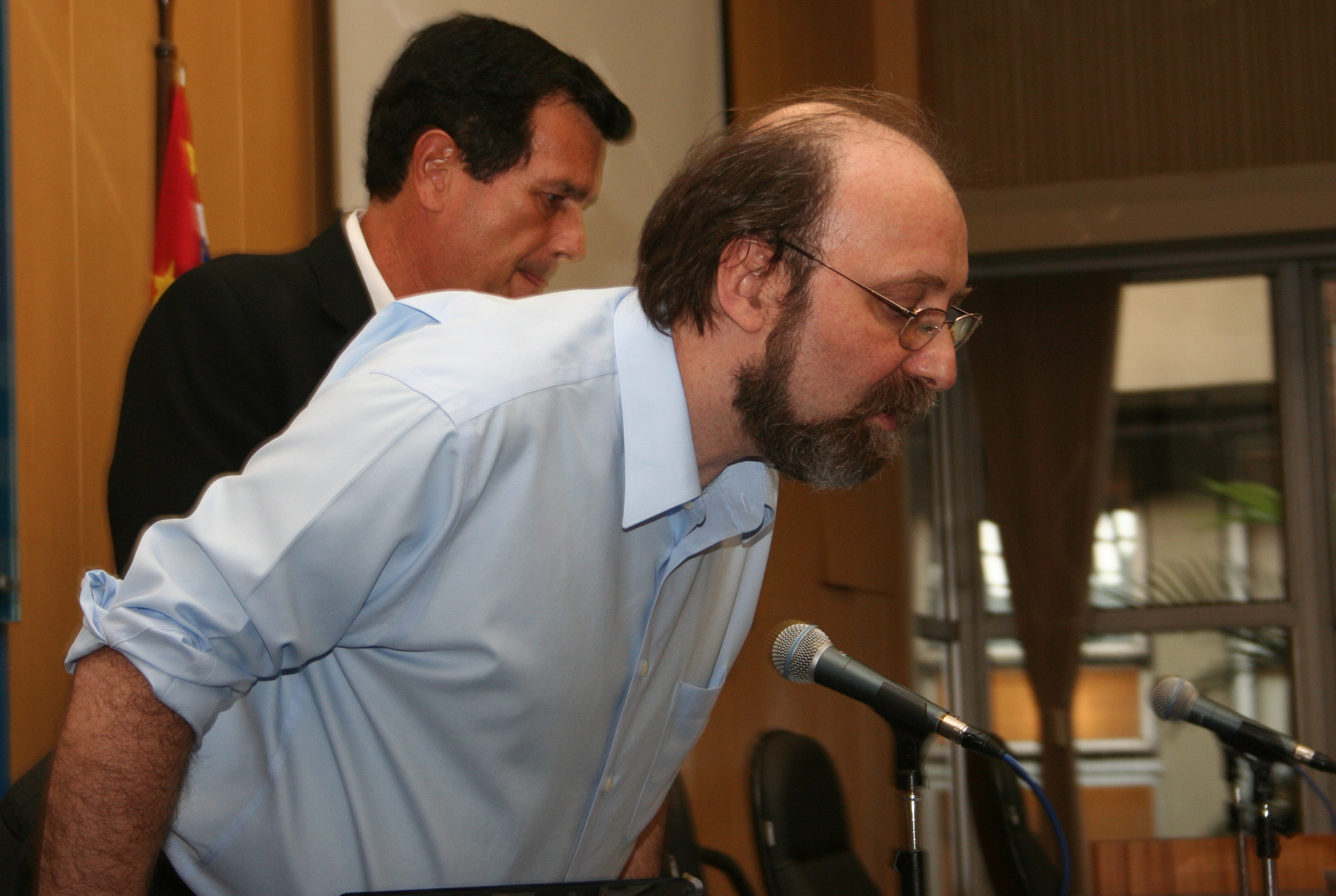 Miguel Nicolelis e Luiz Roberto Giorgetti de Britto
