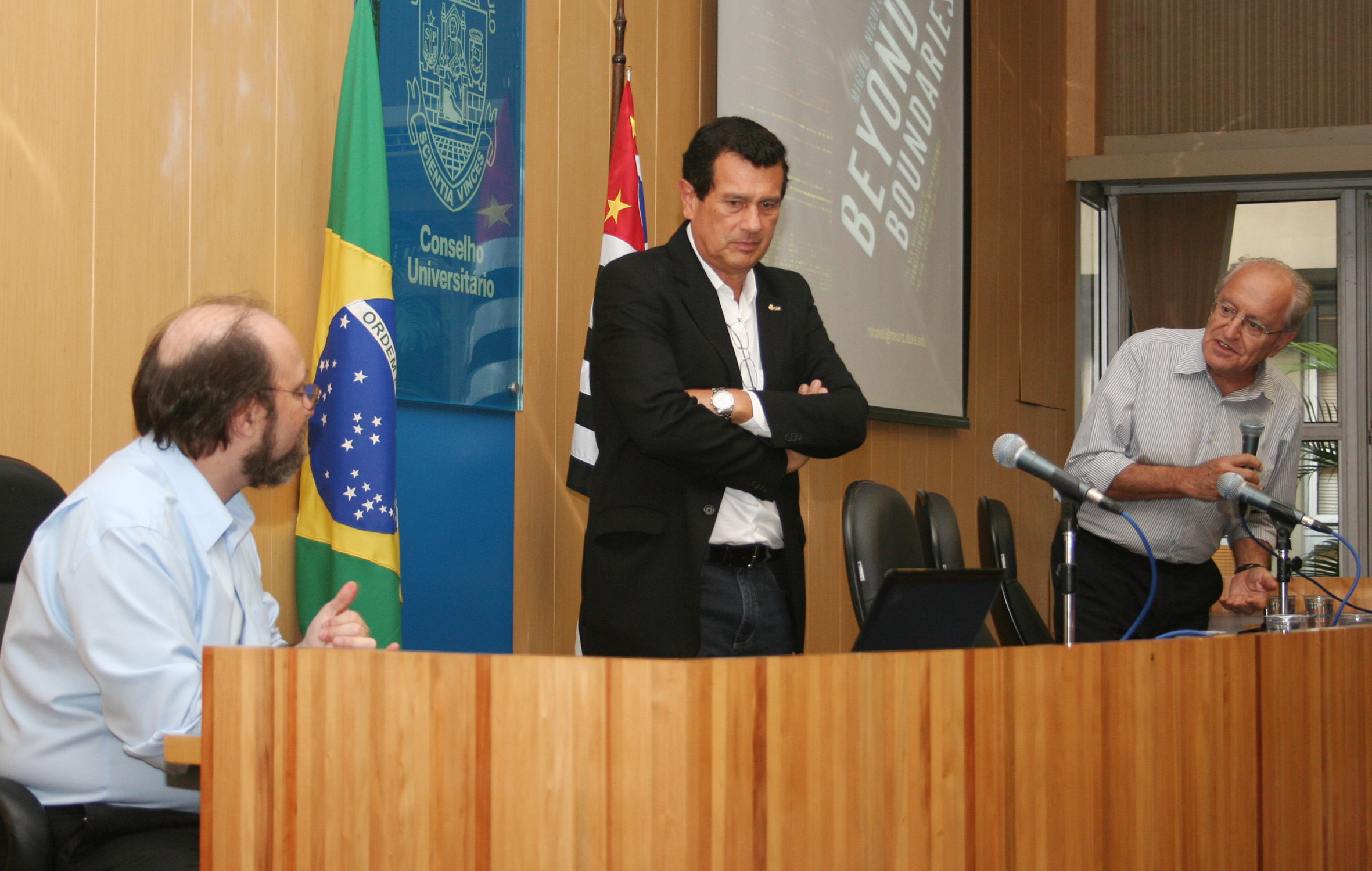 Miguel Nicolelis, Luiz Roberto Giorgetti de Britto e César Ades