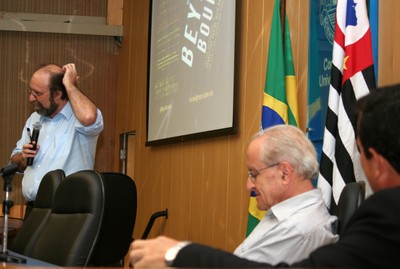 Miguel Nicolelis, César Ades e Luiz Roberto Giorgetti de Britto 