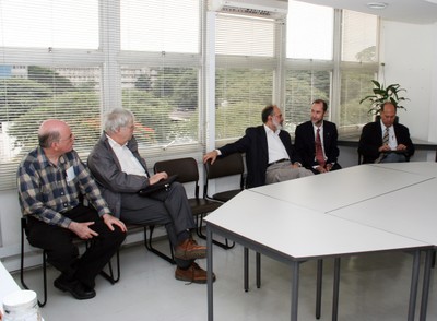 Eliezer Rabinovici, Peter Goddard, Guilherme Ary Plonski e Antonio Mauro Saraiva