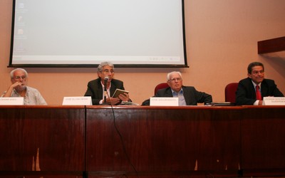 Silvio Salinas, José Eli da Veiga, José Goldemberg e Leonan dos Santos Guimarães