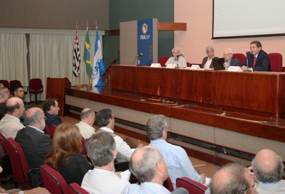 Silvio Salinas, José Eli da Veiga, José Goldemberg e Leonan dos Santos Guimarães