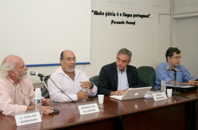 José Coelho Sobrinho, Dennis de Oliveira, Paulo Markun e Ivo Herzog