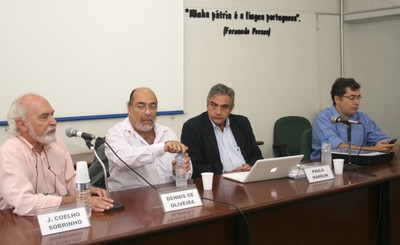 José Coelho Sobrinho, Dennis de Oliveira, Paulo Markun e Ivo Herzog