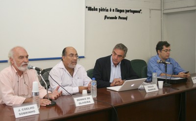 José Coelho Sobrinho, Dennis de Oliveira, Paulo Markun e Ivo Herzog