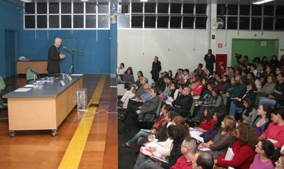 António Nóvoa inicia sua explanação