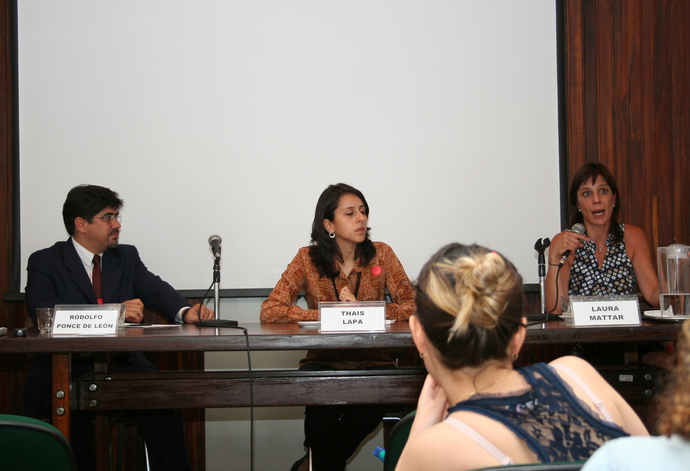 Rodolfo Ponce de Léon, Thais Lapa e Laura Mattar