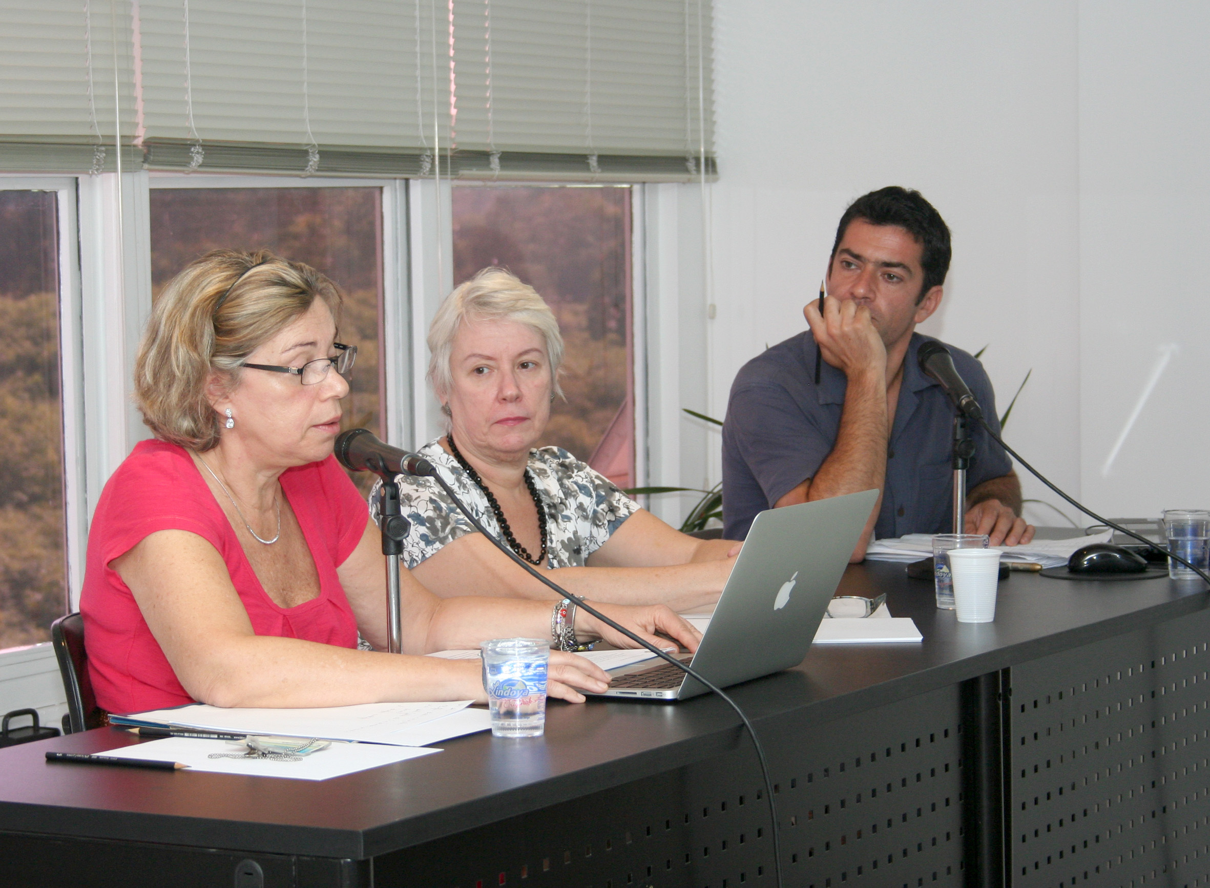 Maria da Penha Costa Vasconcelos, Helena Leal David e Nicolas Lechopier