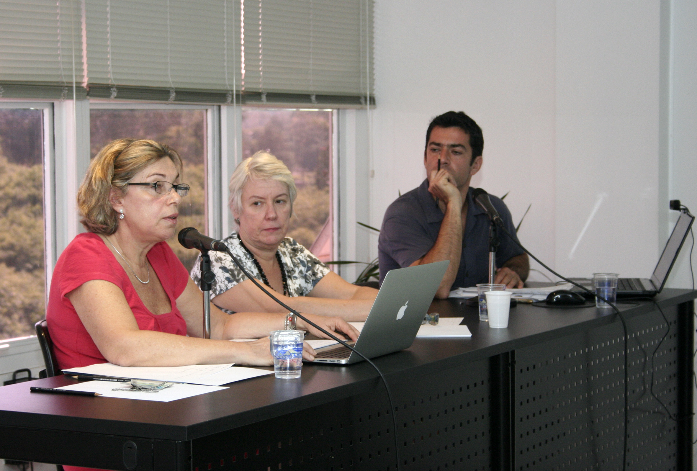 Maria da Penha Costa Vasconcelos, Helena Leal David e Nicolas Lechopier
