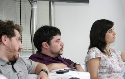 Cauê Alves, Daniel Rangel e Ana Pato