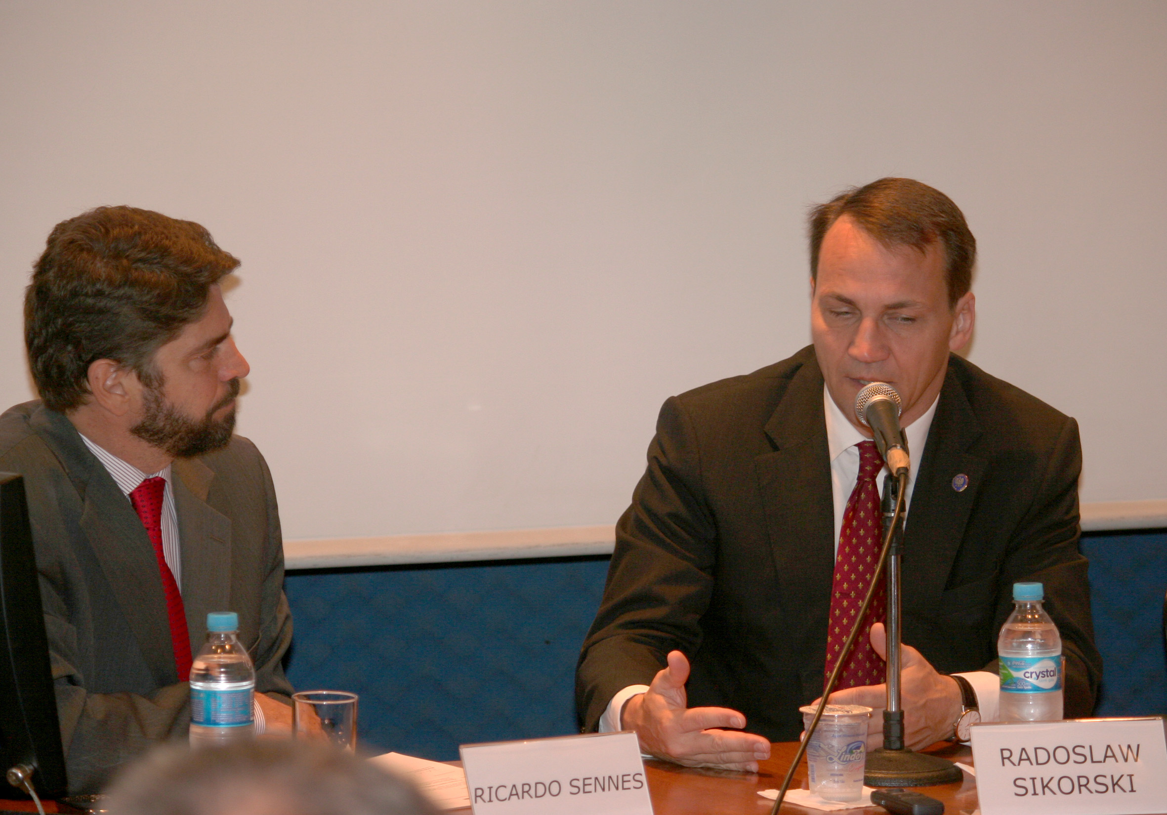 Ricardo Sennes and Radoslaw Sikorski