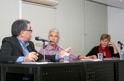 Marcelo Leite, José Eli da Veiga e Sonia Barros de Oliveira