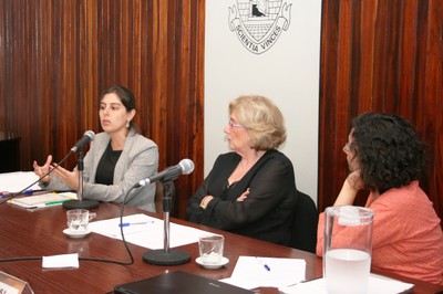 Tamara Gonçalves, Eva Blay e Heloisa Buarque de Almeida