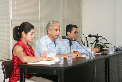 Elbia Melo, José Eli da Veiga e Osvaldo Soliano Pereira