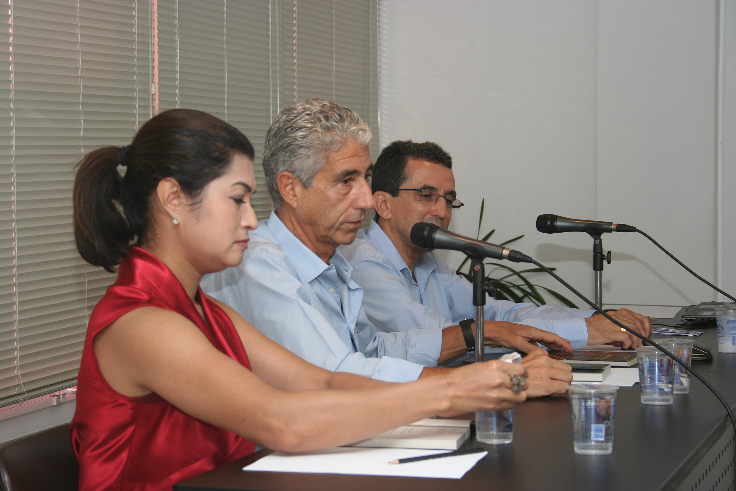 Elbia Melo, José Eli da Veiga e Osvaldo Soliano Pereira