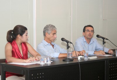Elbia Melo, José Eli da Veiga e Osvaldo Soliano Pereira
