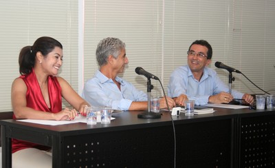 Elbia Melo, José Eli da Veiga e Osvaldo Soliano Pereira