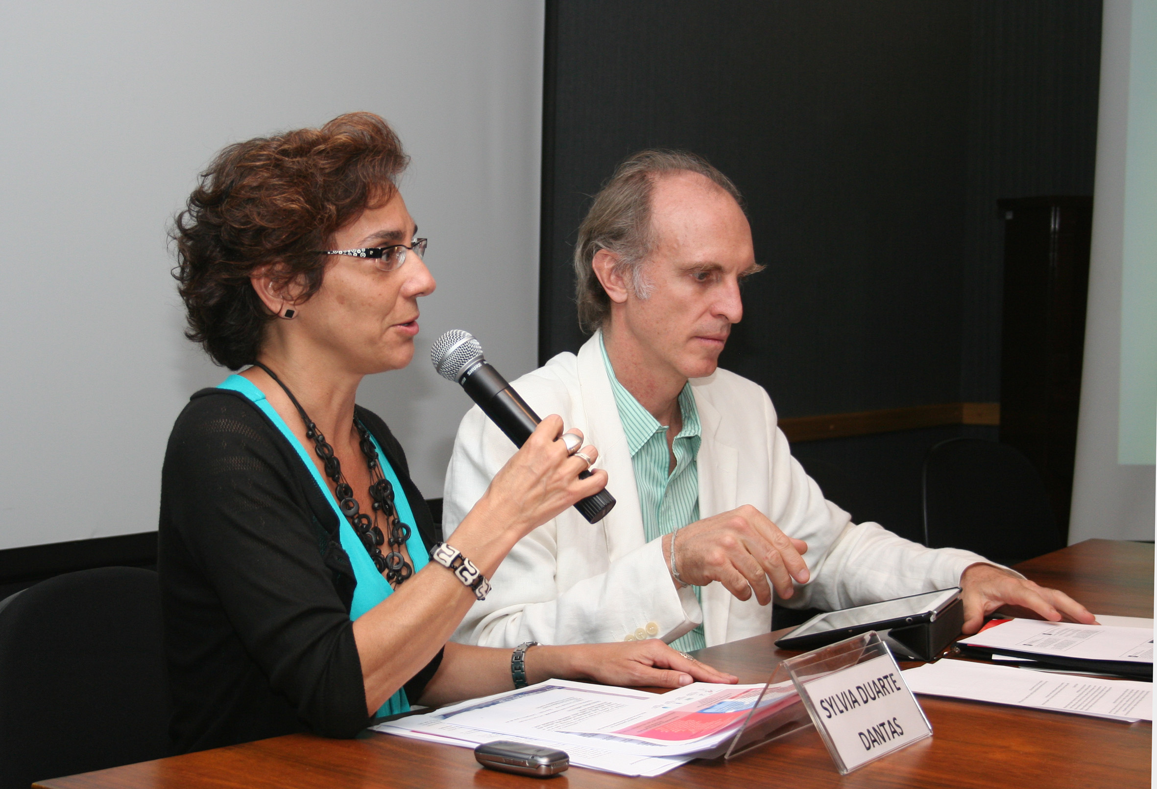 Sylvia Duarte Dantas e Martin Grossmann