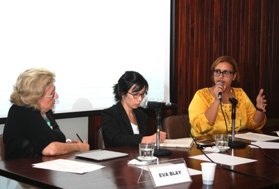 Eva Blay, Aline Yamamoto e Marcela Barroso