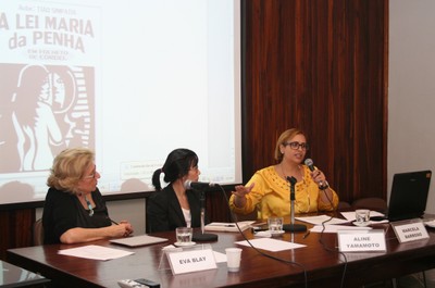 Eva Blay, Aline Yamamoto e Marcela Barroso