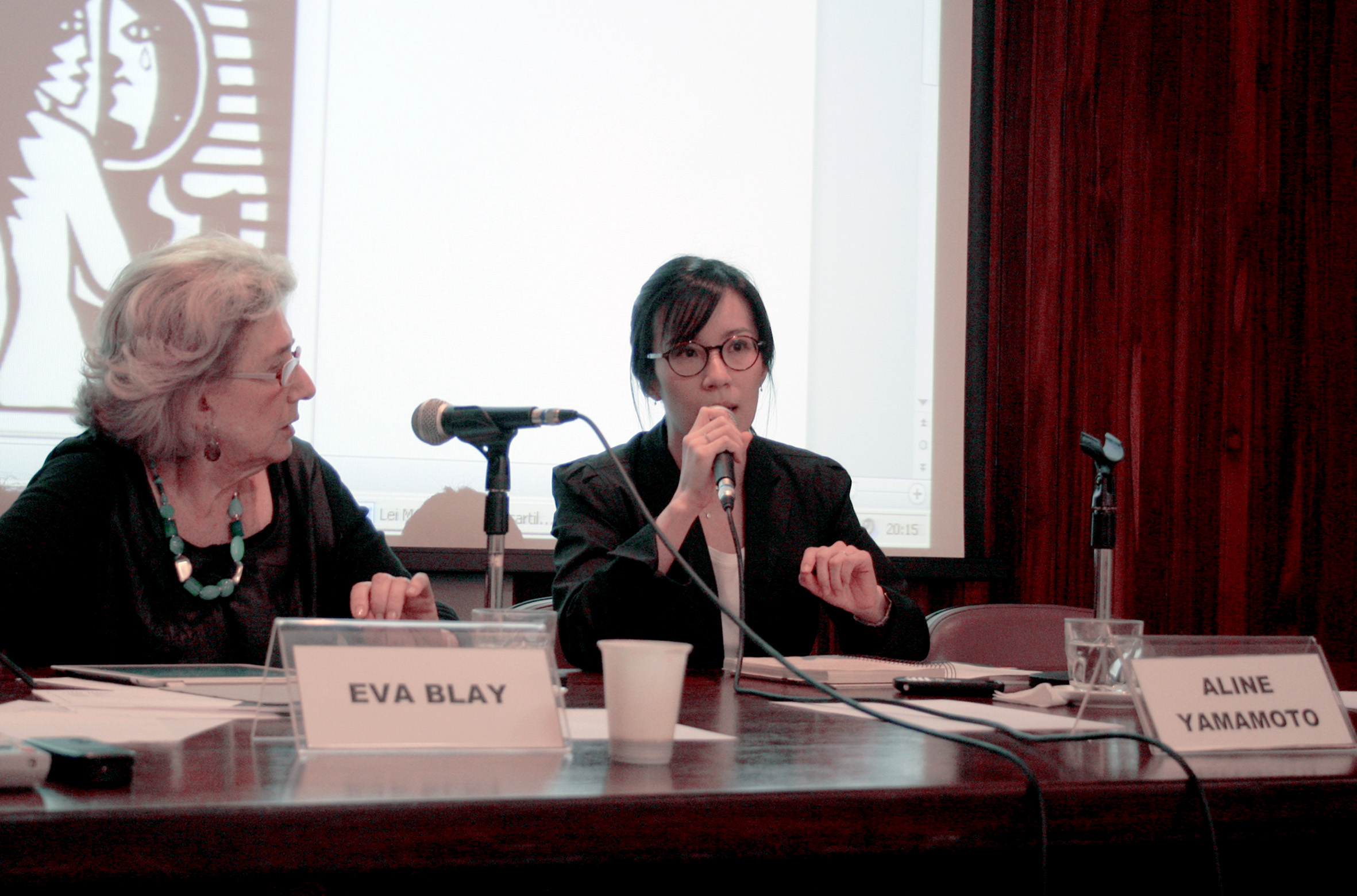 Eva Blay e Aline Yamamoto