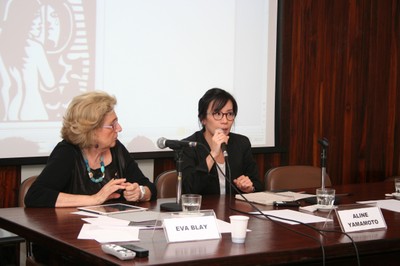 Eva Blay e Aline Yamamoto