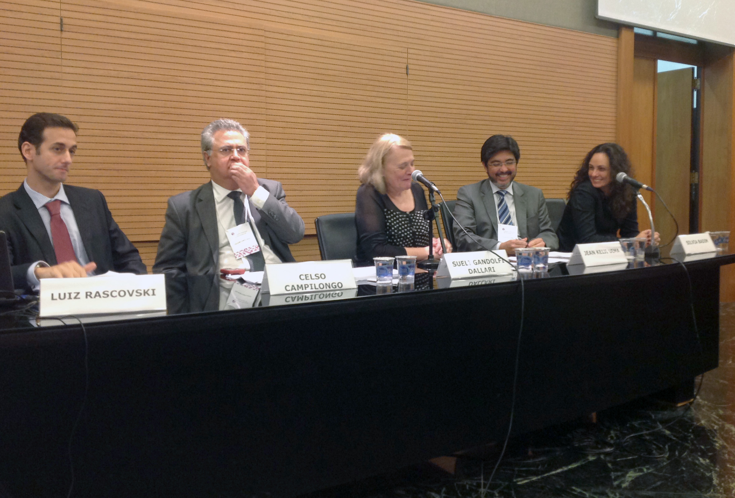 Luiz Rascovski, Celso Campilongo, Sueli Gandolfi Dallari, Jean Keiji Uema e Silvia Badim