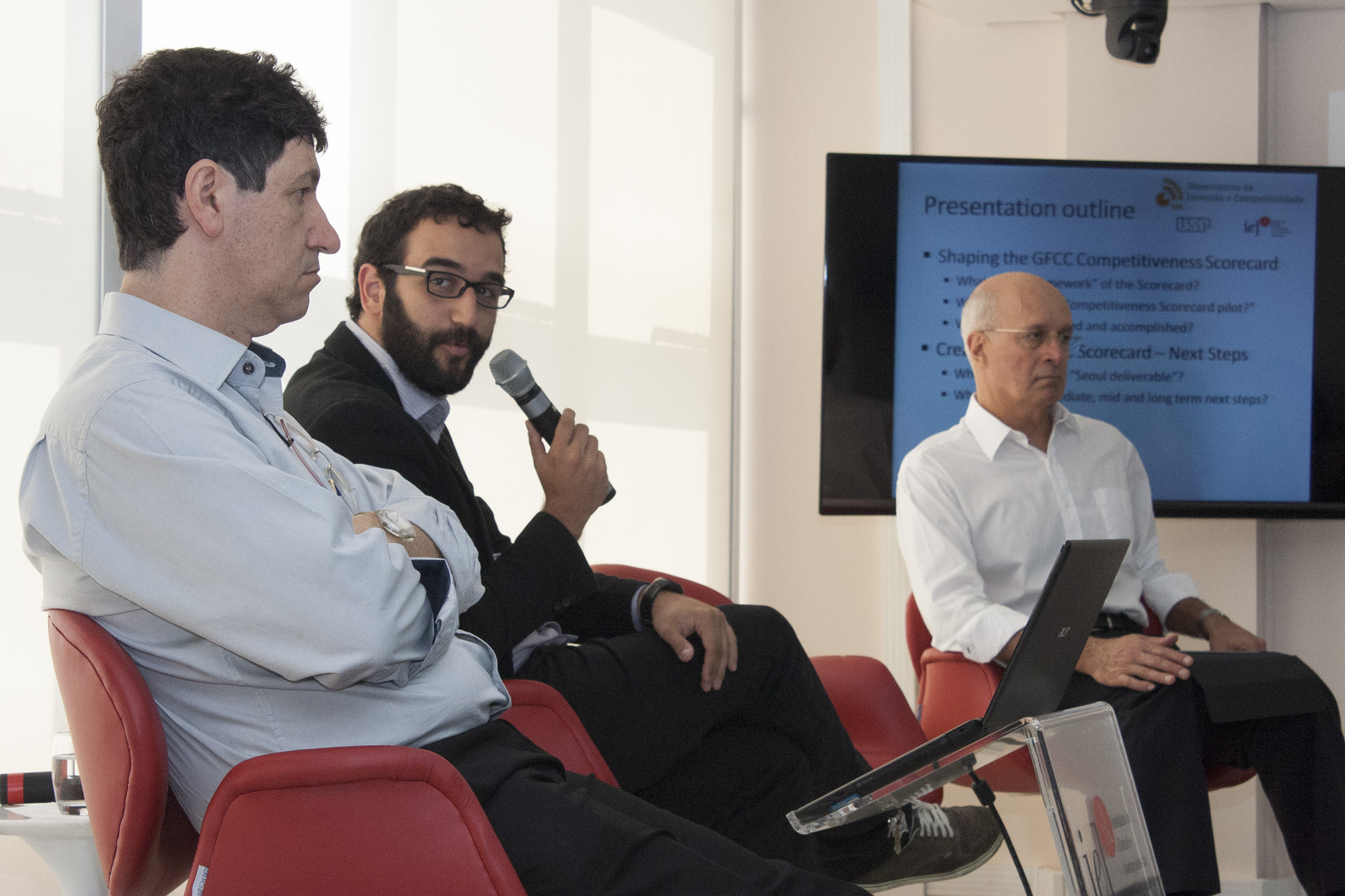 Mário Sérgio Salerno, Guilherme Amaral e Otávio Silva Camargo