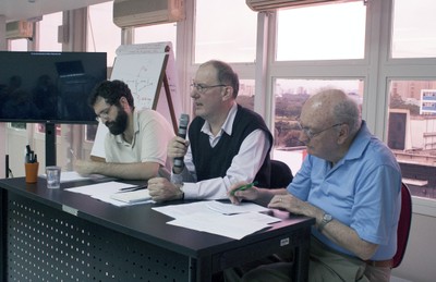Marcus Sacrini, Maurício Carvalho Ramos e Hugh Lacey