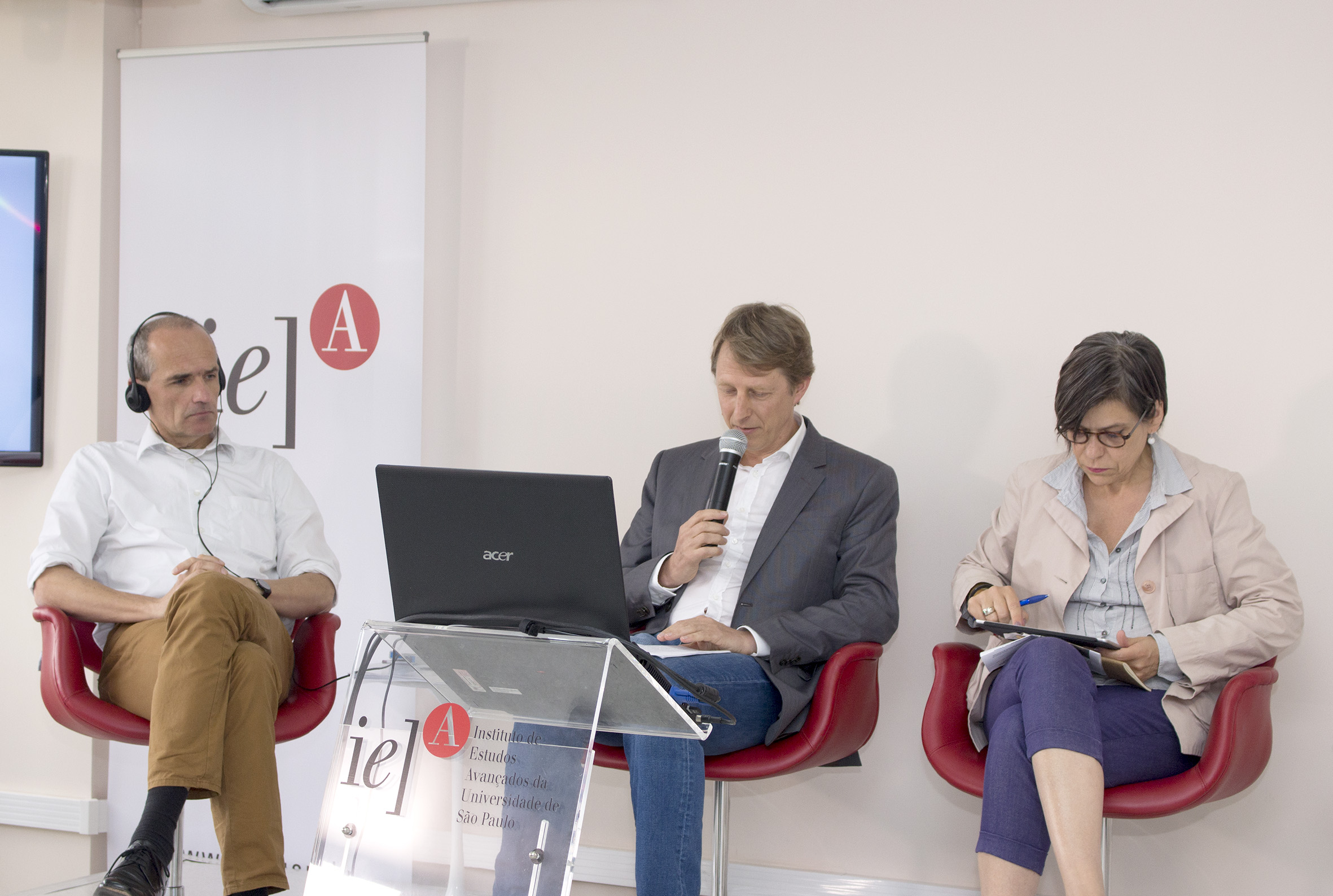 Winfrid Halder, Rainer Schmidt e Karen Lisboa