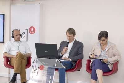 Winfrid Halder, Rainer Schmidt e Karen Lisboa