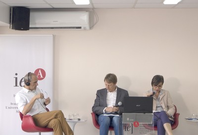 Winfrid Halder, Rainer Schmidt e Karen Lisboa