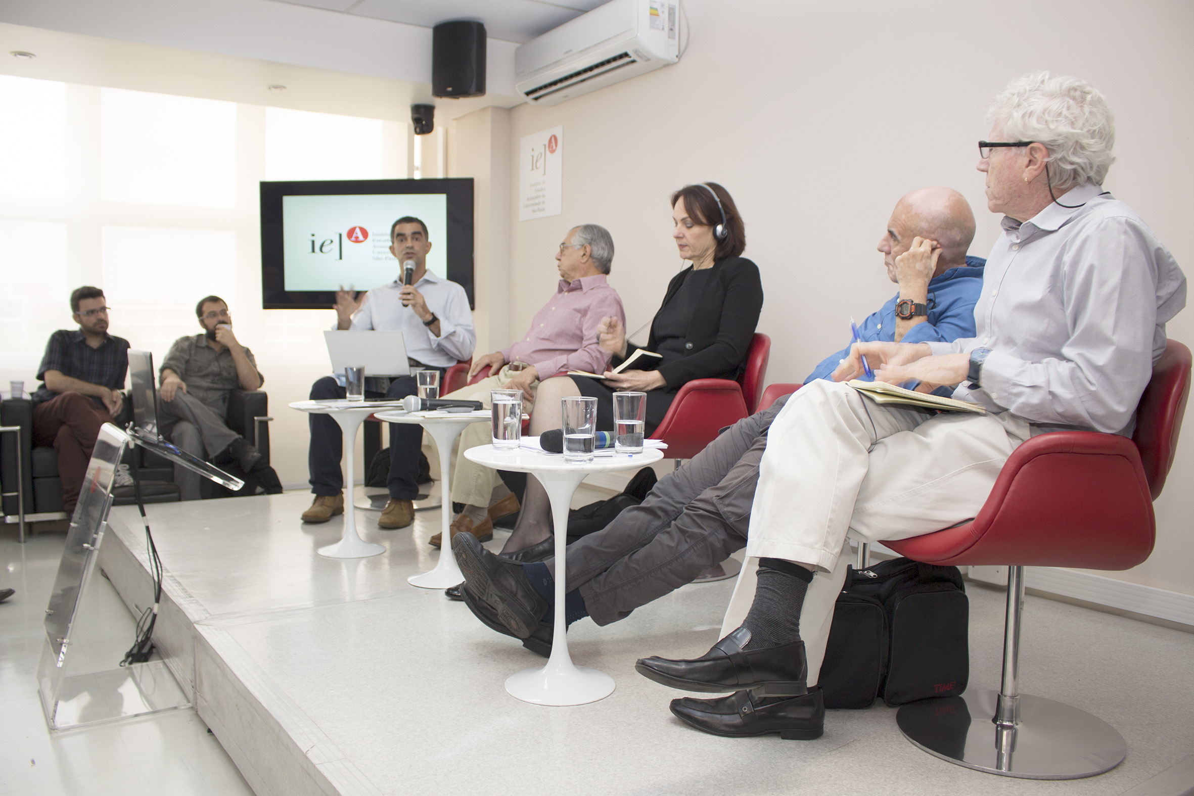 Eduardo Marques, José Álvaro Moisés, Heide Hackmann, Eduardo Viola e Pedro Jacobi