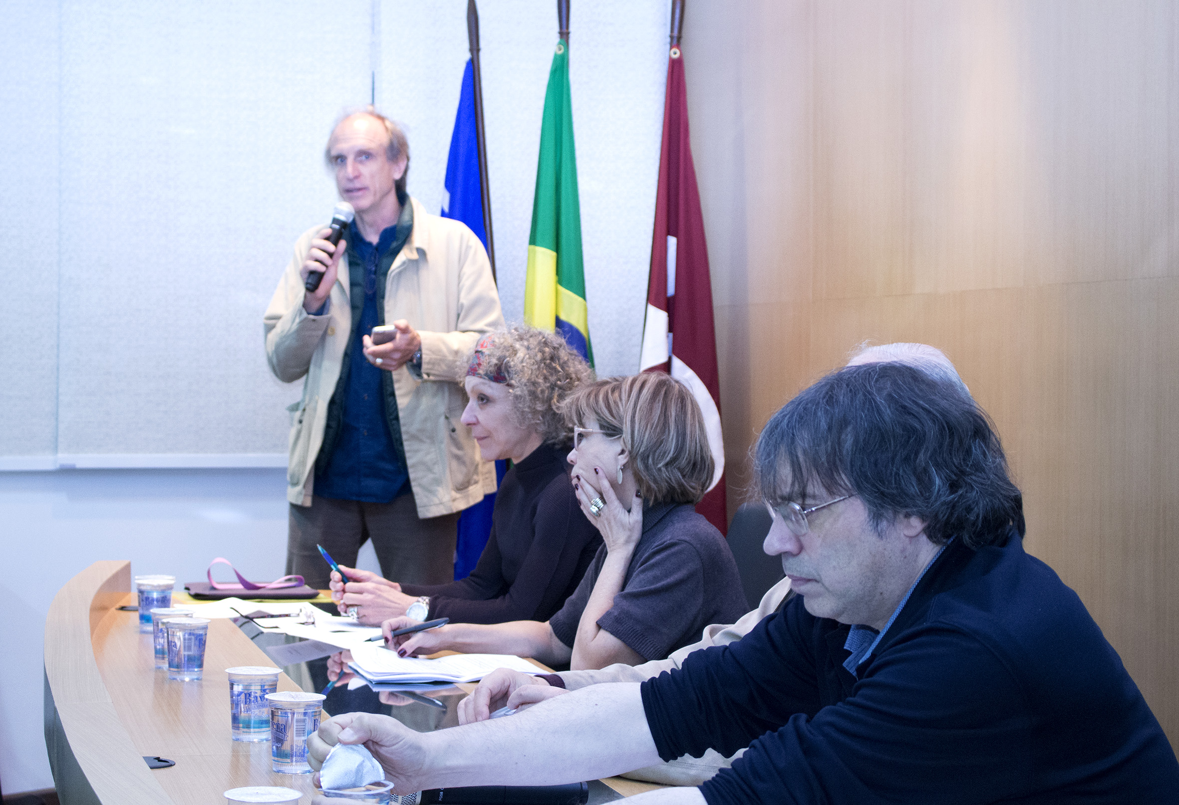 Martin Grossmann, Vera da Silva Telles, Maria Alice Rezende de Carvalho, Bernardo Sorj e Danilo Martuccelli