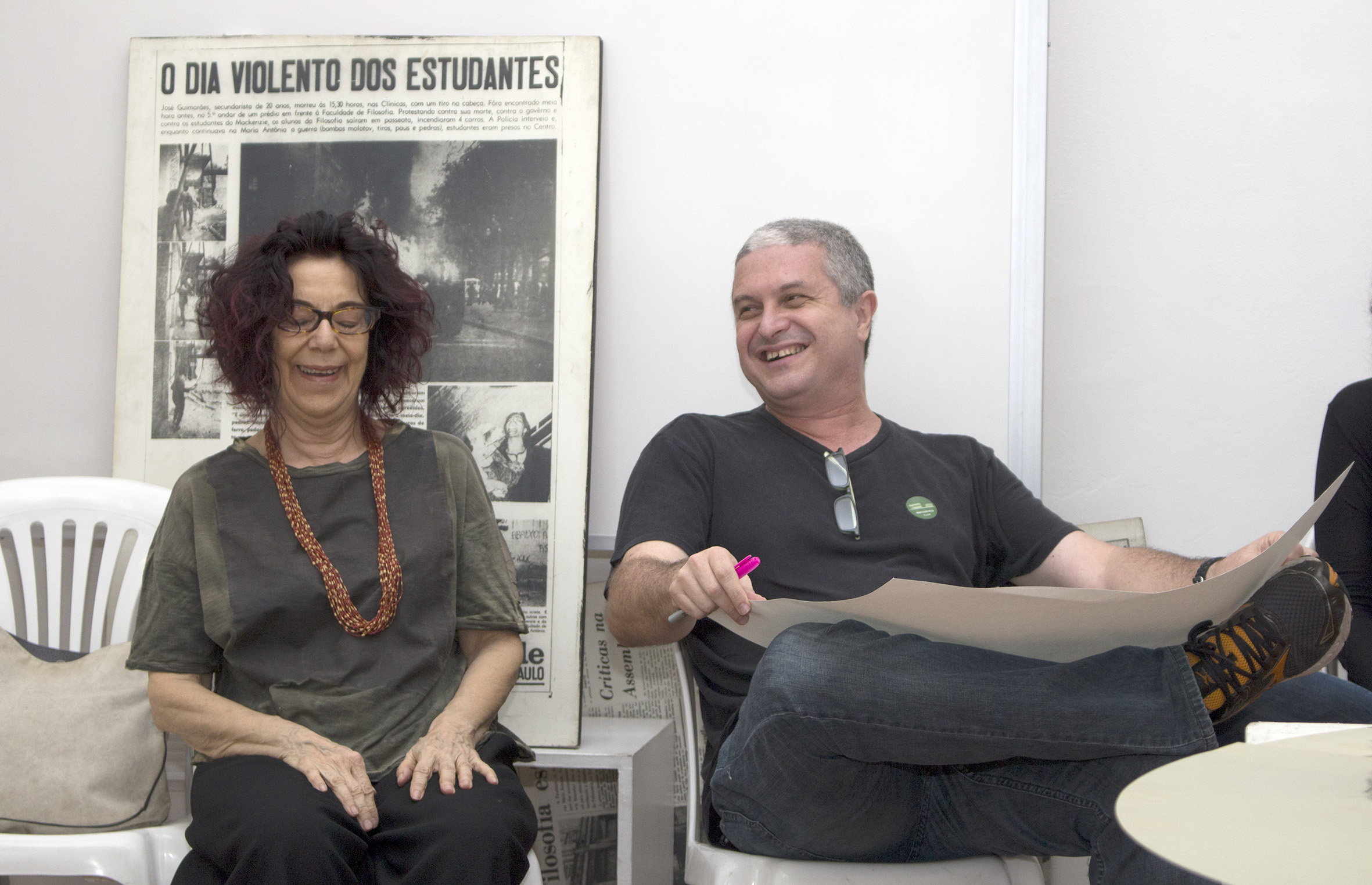 Fúlvia Molina interagindo no workshop