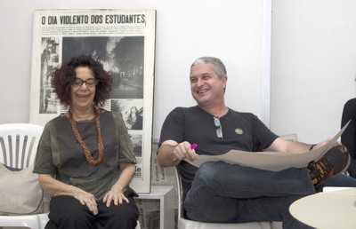 Fúlvia Molina interagindo no workshop