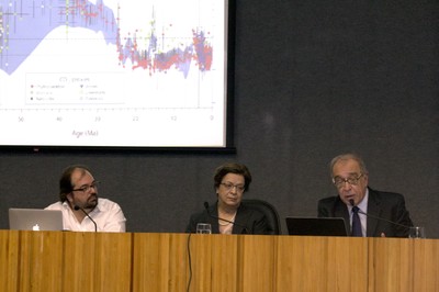 Conferência com Tiago Quental e Luiz Gylvan Meira Filho com mediação de Vera Lúcia Imperatriz Fonseca - 22 de abril de 2015