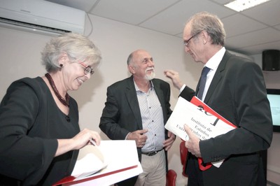 Neli Aparecida de Mello-Théry, Simão Jatene e Martin Grossmann
