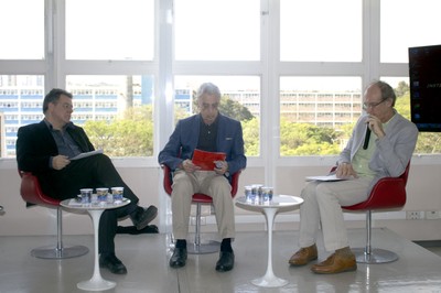 Gerardo Caetano, José Teixeira Coelho Netto e Martin Grossmann