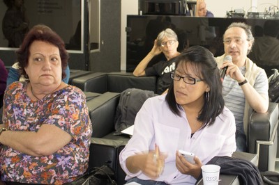 Andrea Lampis debate com os expositores