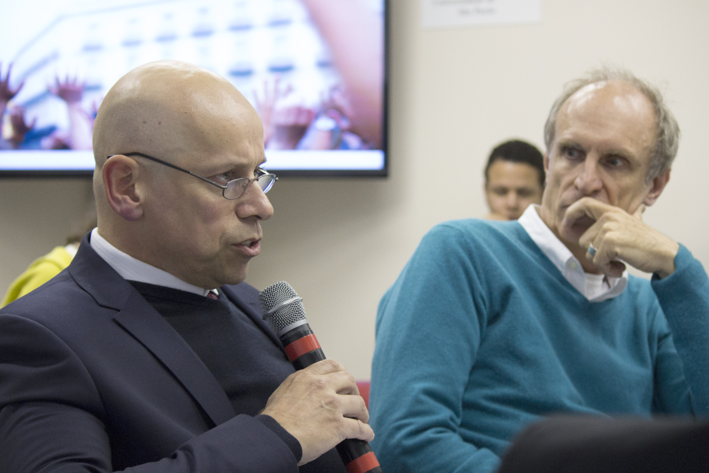 Leandro Karnal e Martin Grossmann