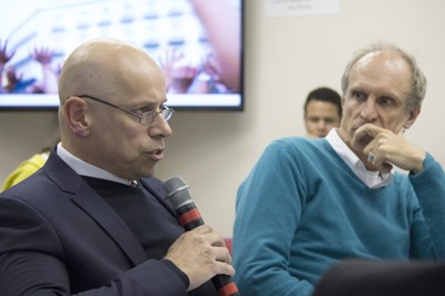 Leandro Karnal e Martin Grossmann