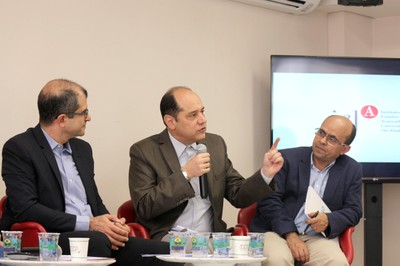 Ricardo Gandour, Eugênio Bucci e Marco Antonio Carvalho Teixeira