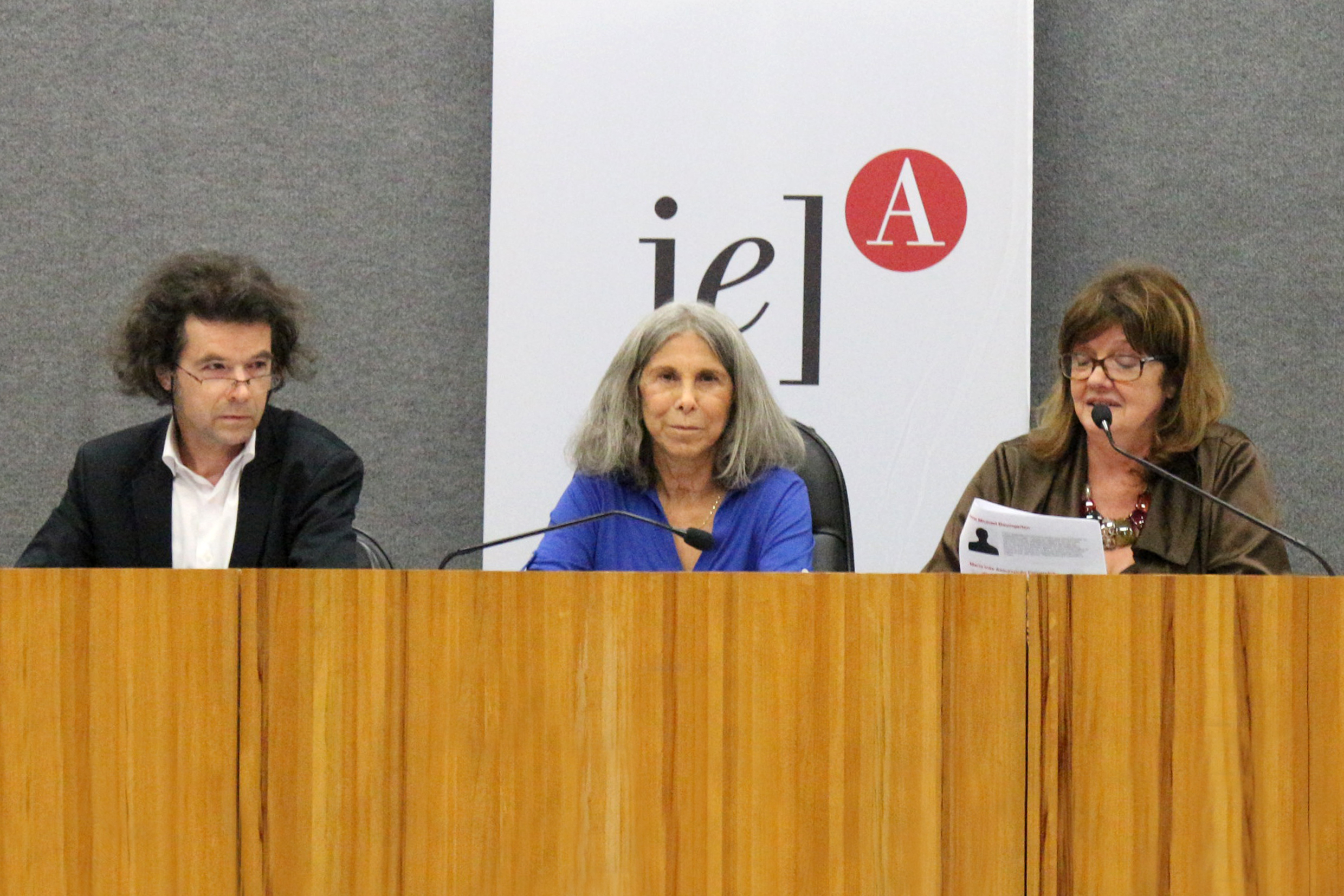 Georges Gaillard, Olgária Matos e Maria Inês Assumpção Fernandes - 22/02/2016
