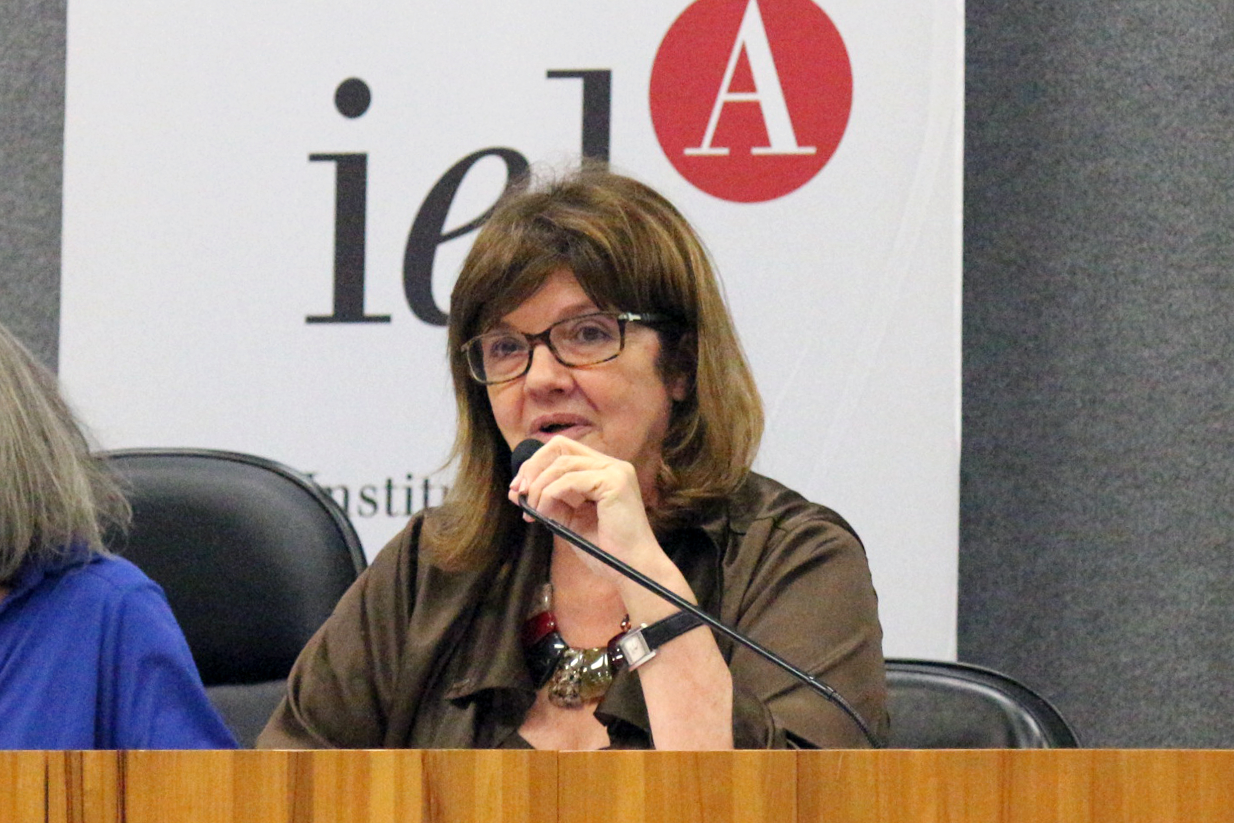 Maria Inês Assumpção Fernandes abre o evento e apresenta Georges Gaillard - 22/02/2016