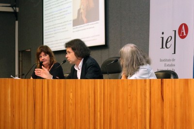 Maria Inês Assumpção Fernandes, Georges Gaillard e Olgária Matos - 23/02/2016