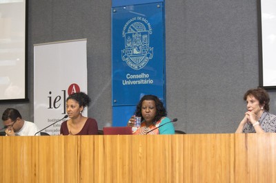Cleber Ferreira dos Santos, Diana Mendes Machado da Silva, Macaé Evaristo e Maria Cecília Cortez - Mesa 2 - 28/09/2016
