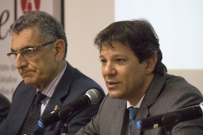 Vahan Agopyan e Fernando Haddad