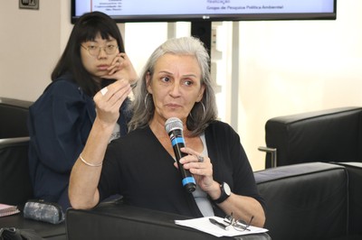 Sandra Patrício faz agradecimento após o debate